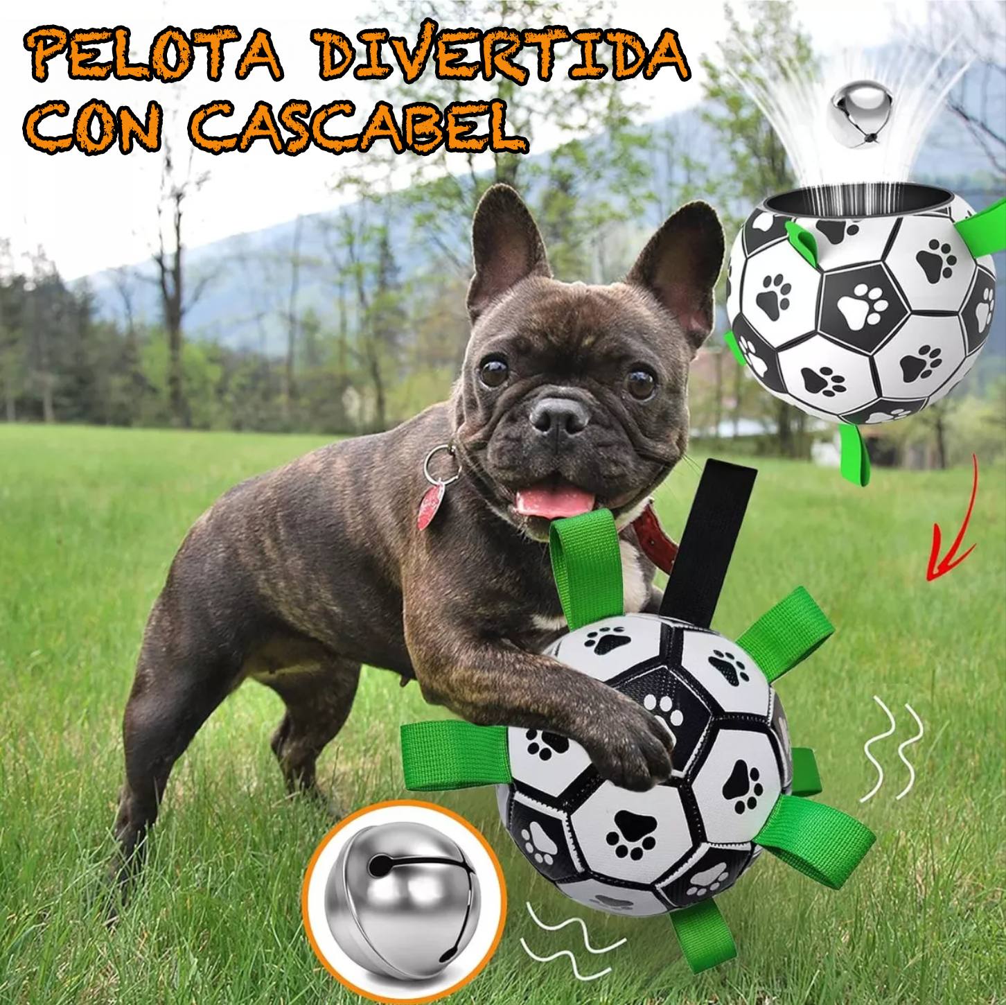 Pelota Para Perro Con Agarre